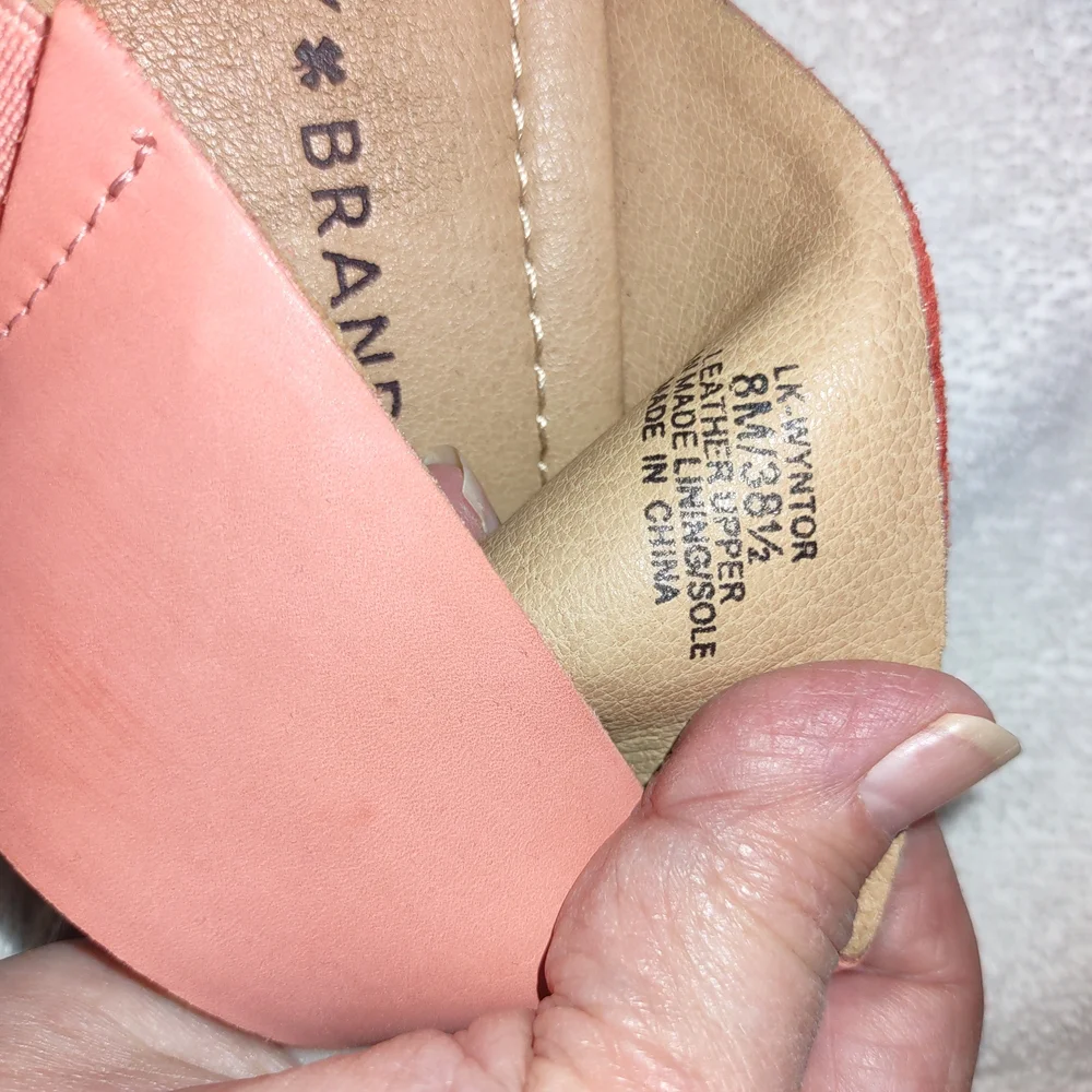 Lucky Brand Women's Peach Sandals. Size 8M. Like New - Picture 5 of 5